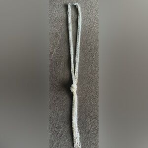 Chic Silver & Gold Knot Necklace